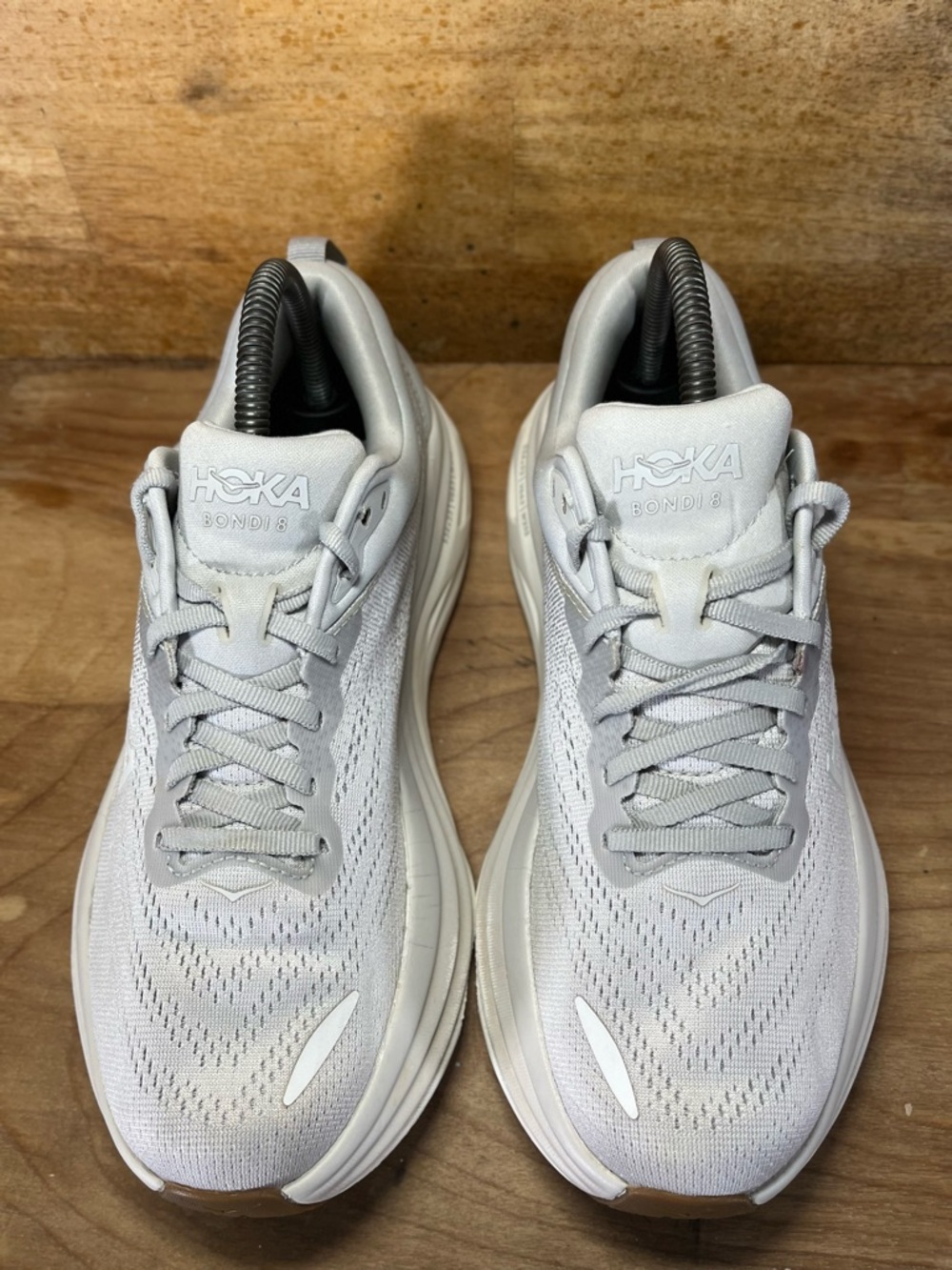 Hoka One One Bondi 8 Womens Size 8.5 Running Shoes Sneakers Lunar Rock - Picture 3 of 12